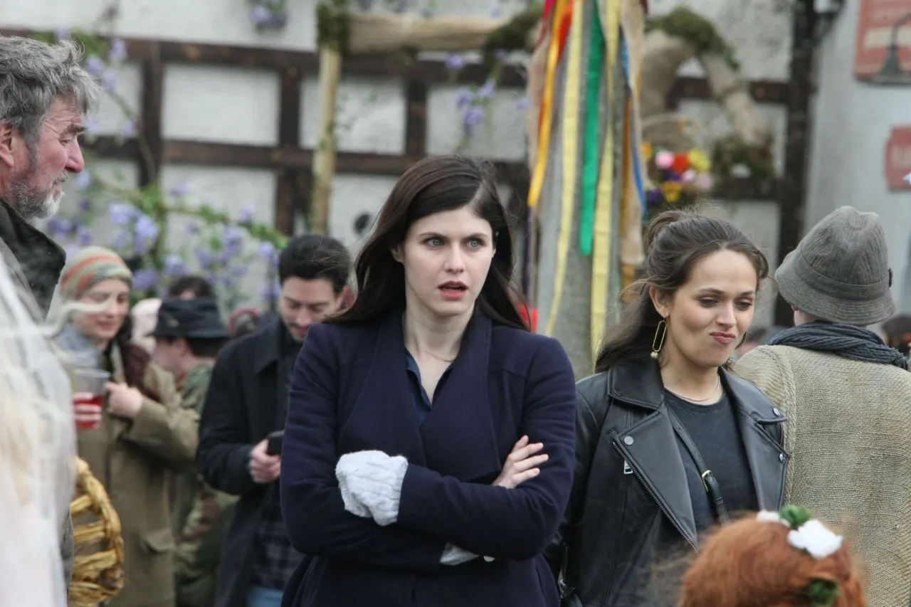 Alexandra Daddario at Mayfair Witches Filming Set in Ireland08